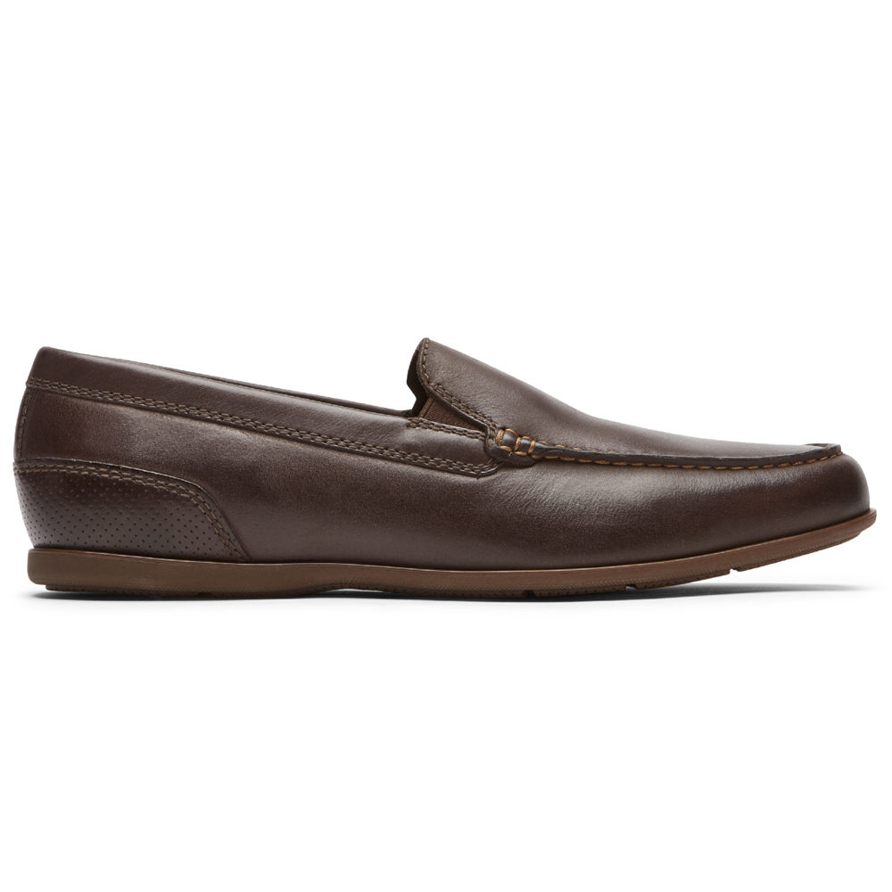 Rockport Slip-Ons Herre Mørke Brune - Malcom Venetian - PHVU64295